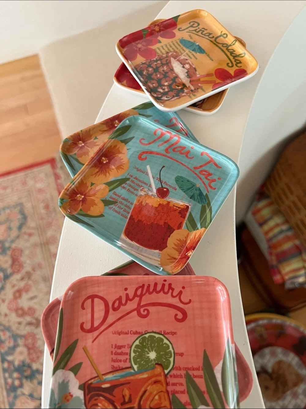 🌴Tommy Bahama Cocktail 🍹Coasters: Mai Tai, Daiquiri, Pina Colada
